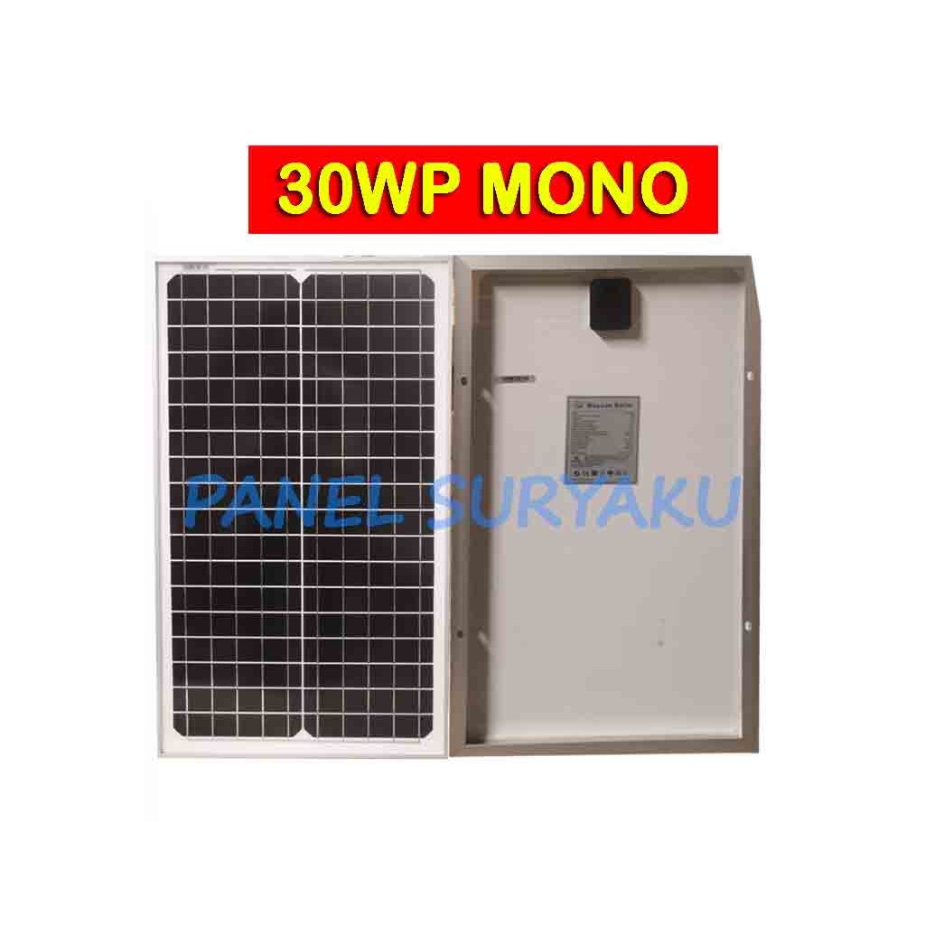 Solar Cell 30wp Mono Solar Panel Surya 30wp Monocrystalline HQ