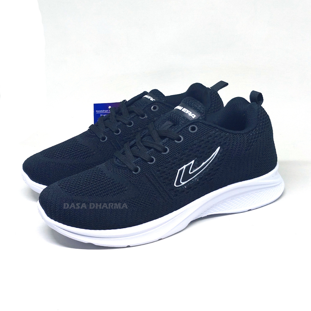 Sepatu New Era Pro Lexus Pria Hitam Putih Sneakers Sekolah Size 39 - 43