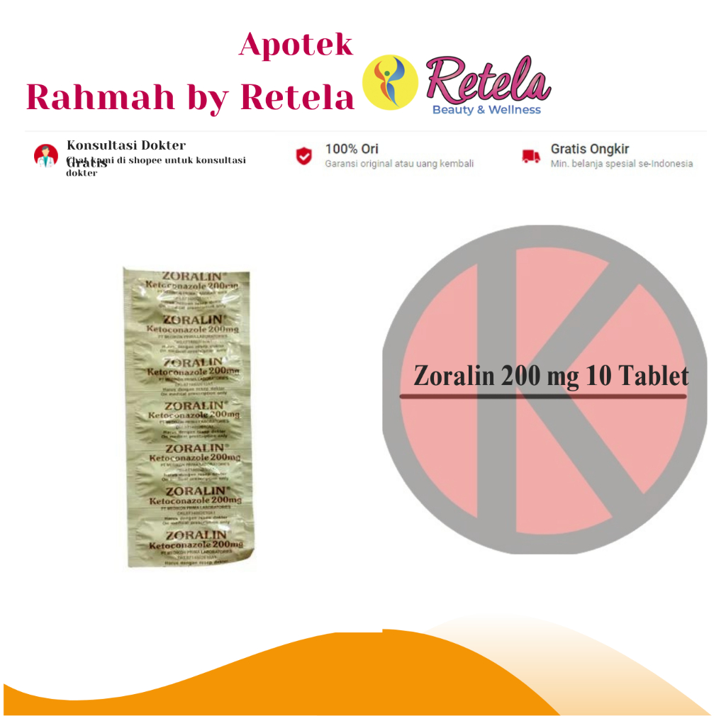 ZORALIN 200MG 1 STRIP 10 TABLET