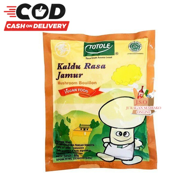 (JSO) TOTOLE 80gr / totole kaldu jamur penyedap rasa vegetarian / kaldu sehat