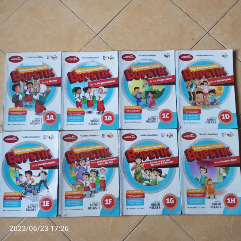Buku Bupetik Kelas 1 (Bupetik 1A, 1B, 1C, 1D, 1E, 1F, 1G, 1H)