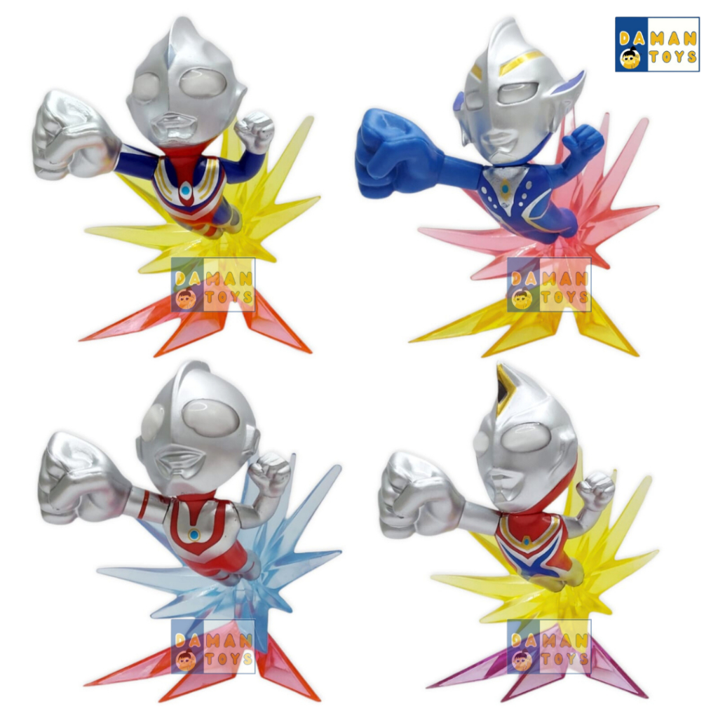 Mainan Figure Ultraman 8pcs Ultra Seven Dyna Z Delta Leo Geed Ribut Ginga Ultramen