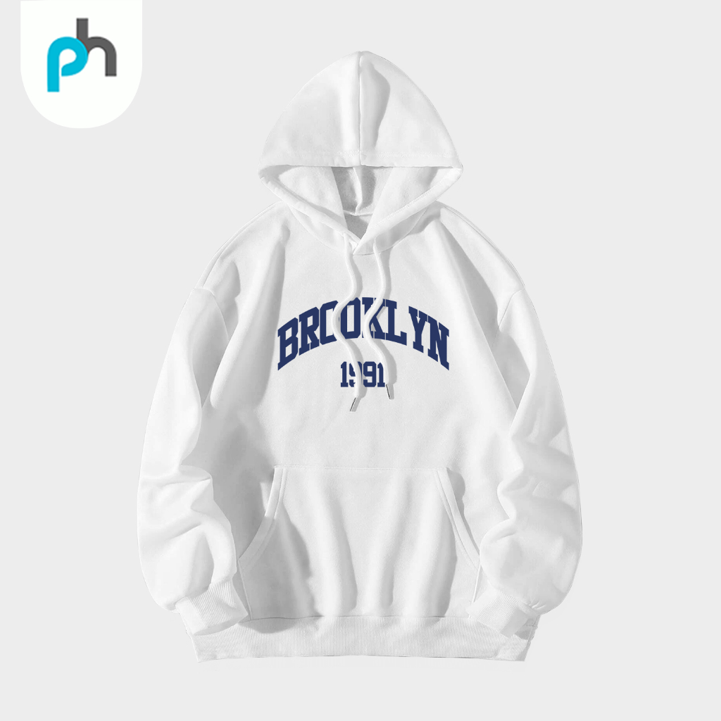 PABRIKHOODIE - HOODIE JUMPER BROOKLYN 1991 SIZE M - XXL (BORDIR) {PRIA &amp; WANITA}