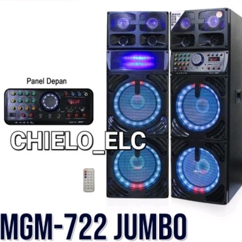 Speaker aktif dat mgm722 jumbo 12"x4, speaker aktif dat mgm522 10"x4, mgm522 bluetooth speaker bluet
