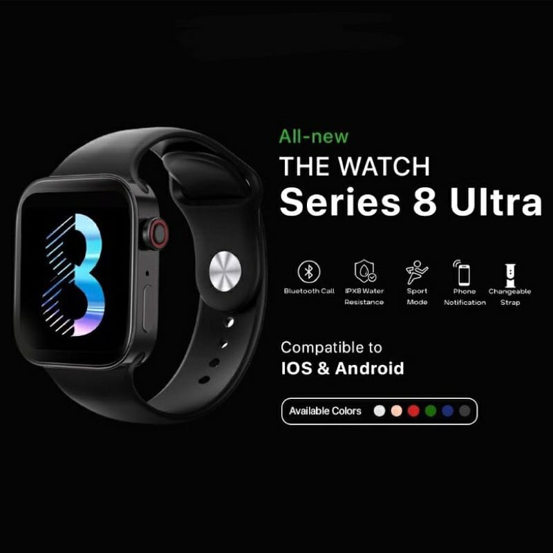JAM TANGAN SMARTWATCH i8 PROMAX SERIES 8 GAME