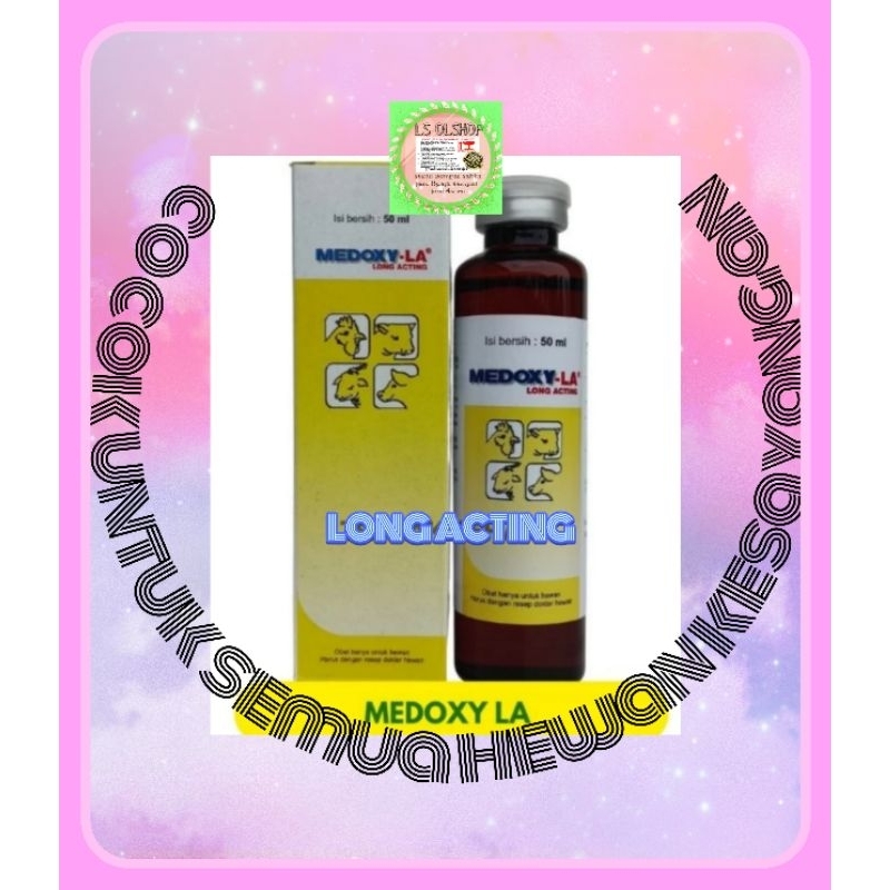 MEDOXY LA 50 ML OBAT AYAM DIARE HIJAU KAPUR INFEKSI BENGKAK CRD SNOT BURUNG MERPATI SAYAP LEMAS BY MEDION