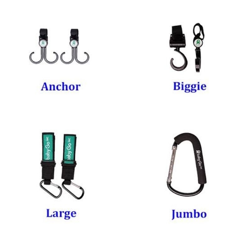 Baby Go INC Biggie Anchor Jumbo Stoller Hooks - Babygo INC Gantungan Stoler Hook - Gantungan Barang Kereta bayi