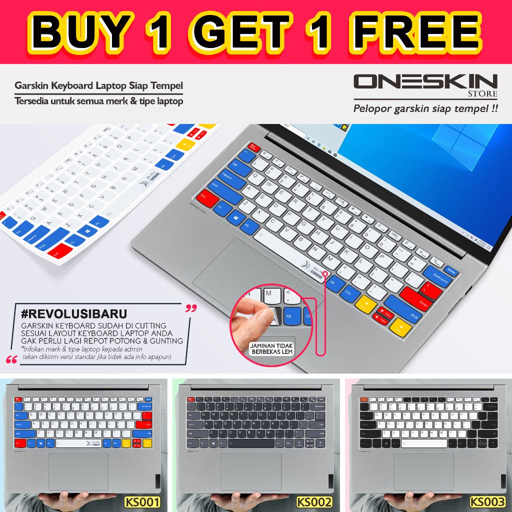 Garskin Stiker Sticker keyboard Laptop For Macbook gambar custom katalog 1