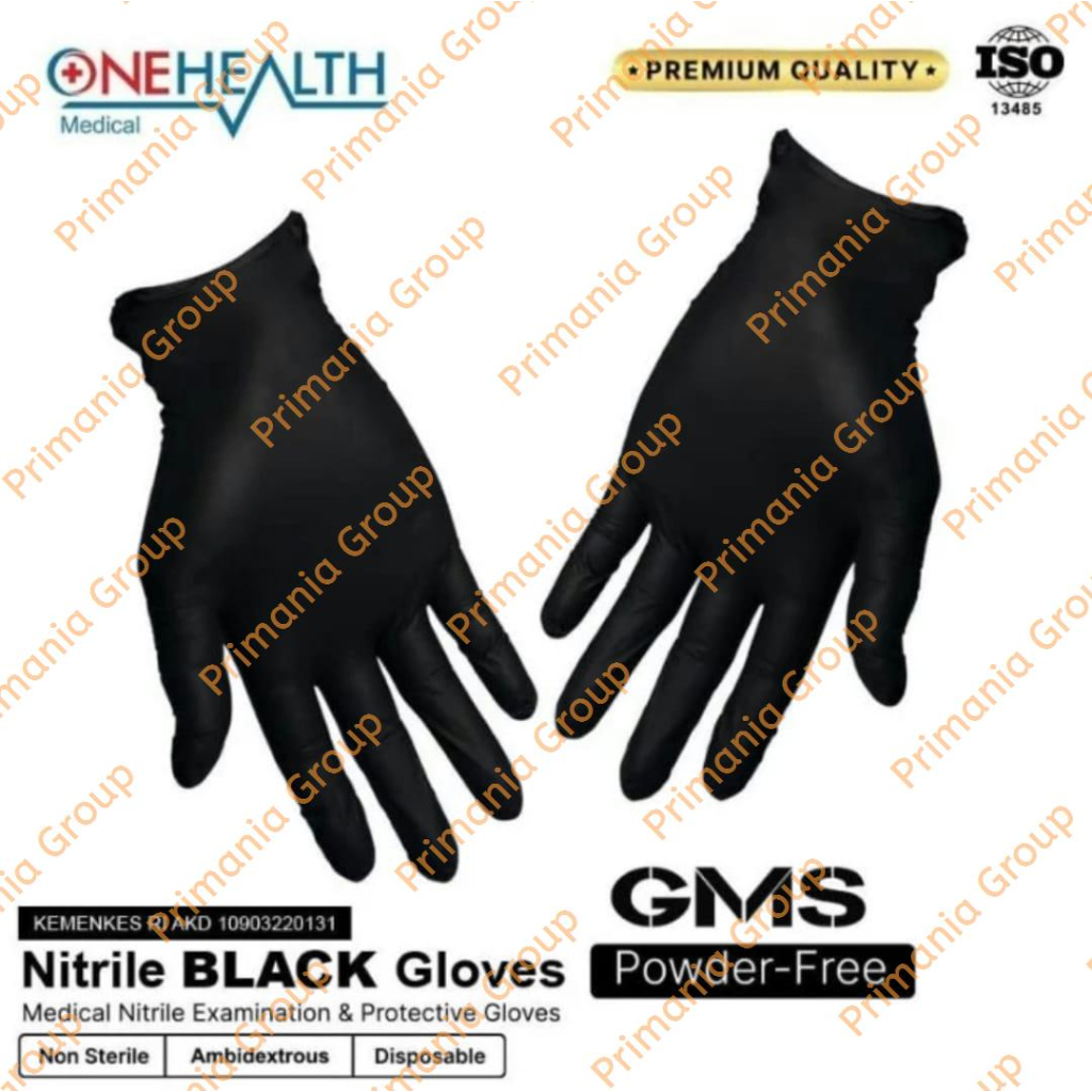 OneHealth Nitrile Hitam