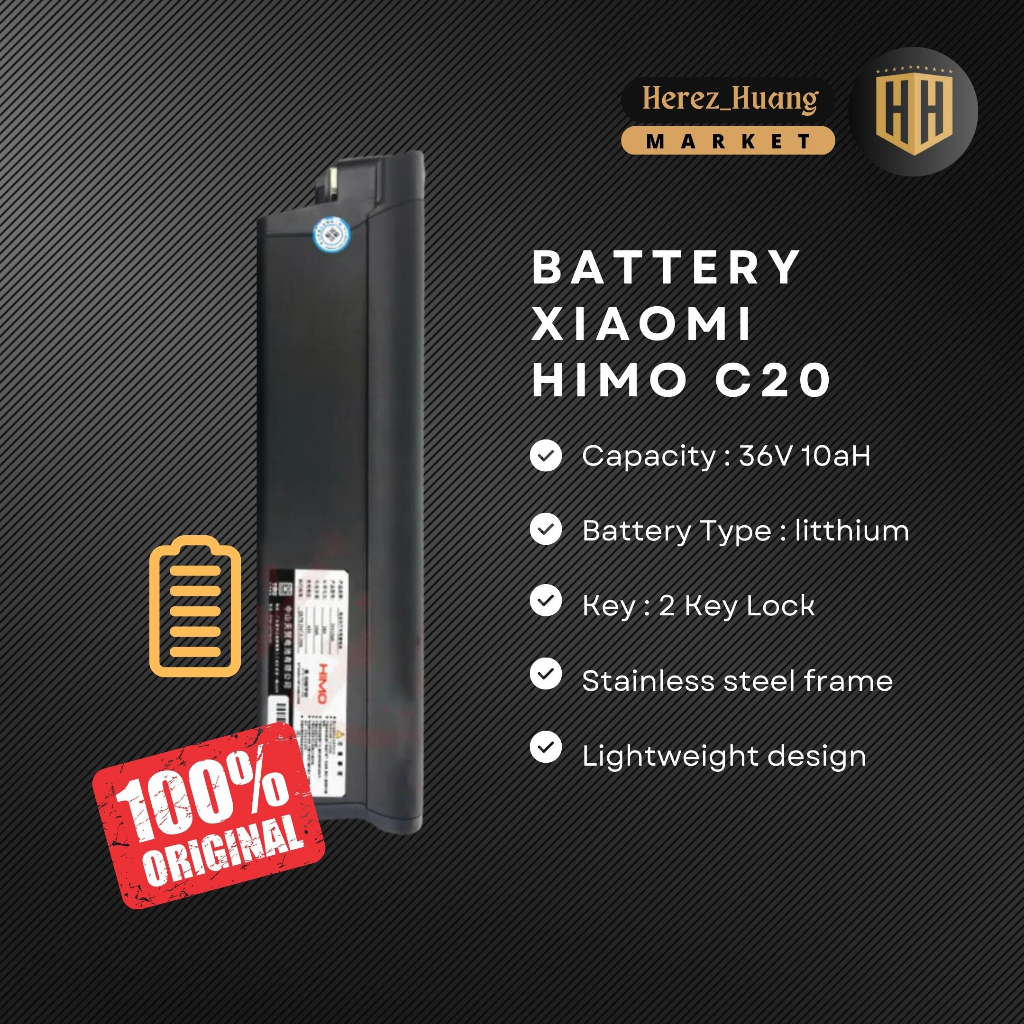 BATTERY REPLACEMENT XIAOMI HIMO C20 - Baterai Sepeda Listrik Xiaomi Himo C20