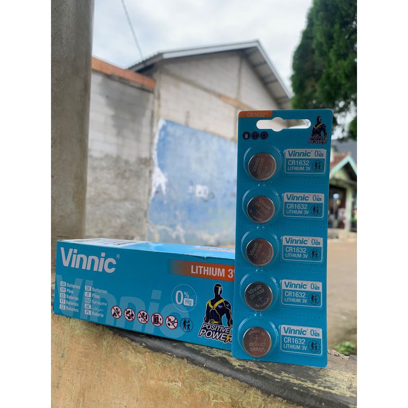 Batre baterai vinnic original CR1632 Lithium 3V