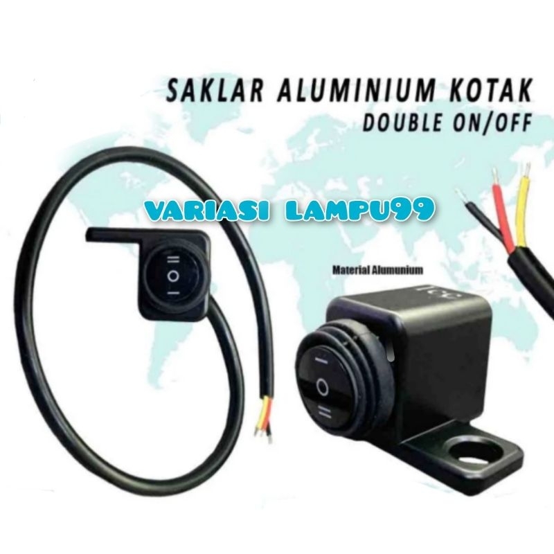 saklar lampu spion motor on off on 2 mode waterproof