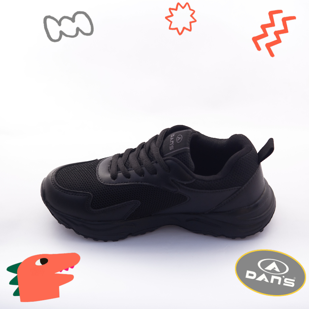 Dans Argenta Sepatu Sneakers Anak Perempuan - All Black