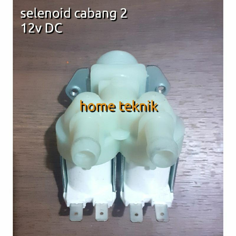 Selenoid inlet dobel 12v DC mesin cuci samsung front loding original