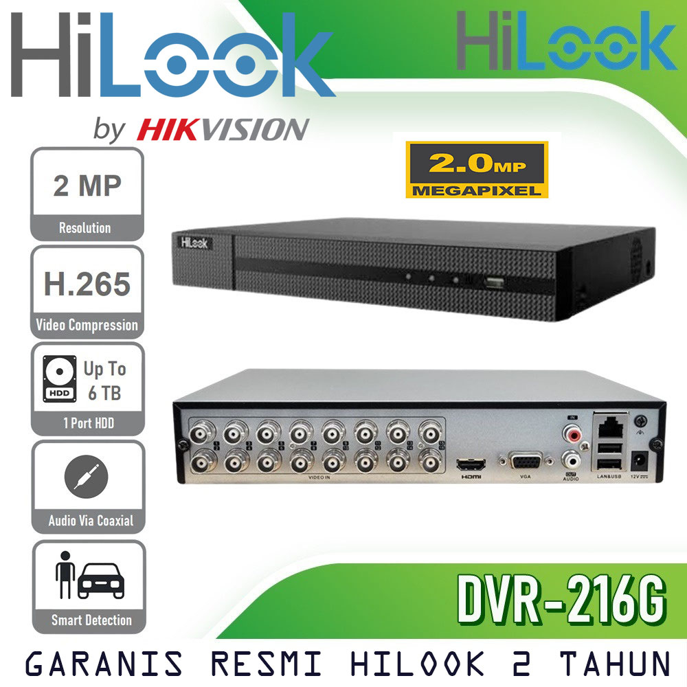 Paket CCTV HiLook 2MP COLORVU 16 KAMERA SIAP PASANG