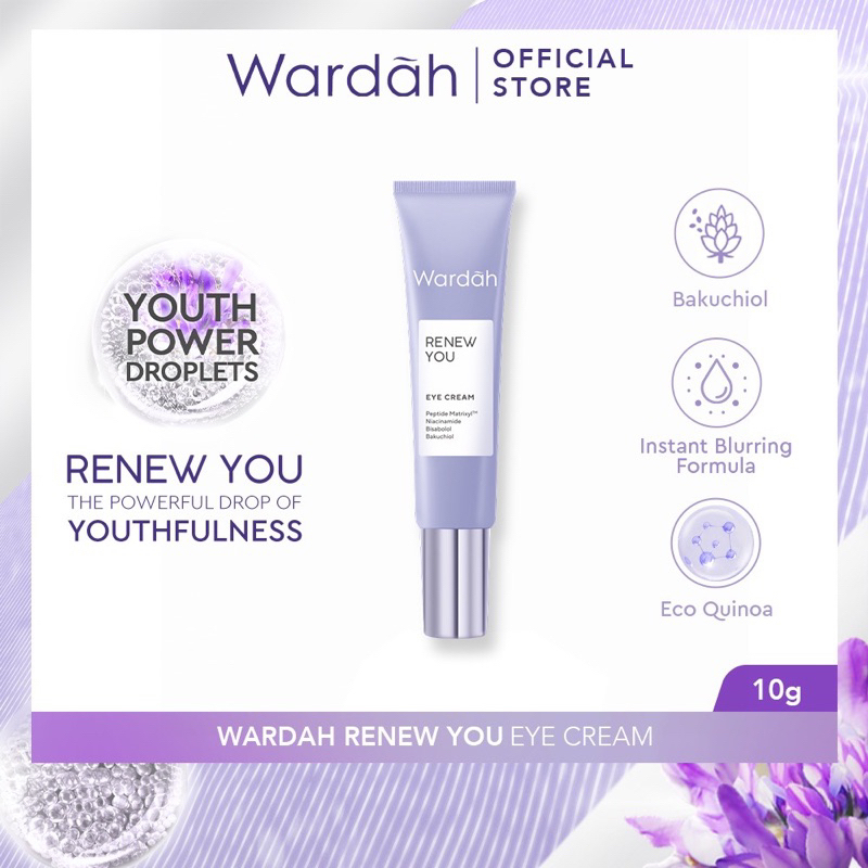 ( cod) Wardah Renew You Anti Aging Eye Cream 10ml terlaris