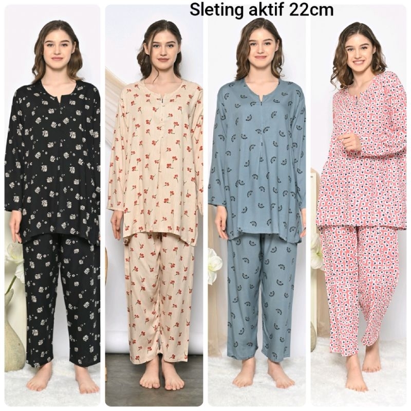 ONESET PIYAMA LENGAN PJG SLETING