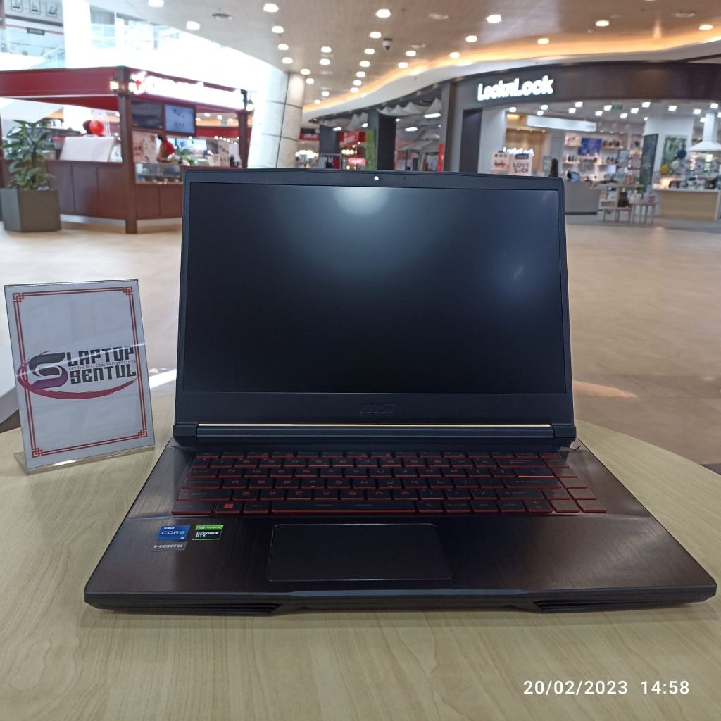 LAPTOP GAMING MSI GF63 THIN 11SC INTEL I5 11400H 32GB 1TB SSD FHD IPS GTX1650 4GB MAX Q DESIGN 60HZ WINDOWS 11 HOME ORIGINAL