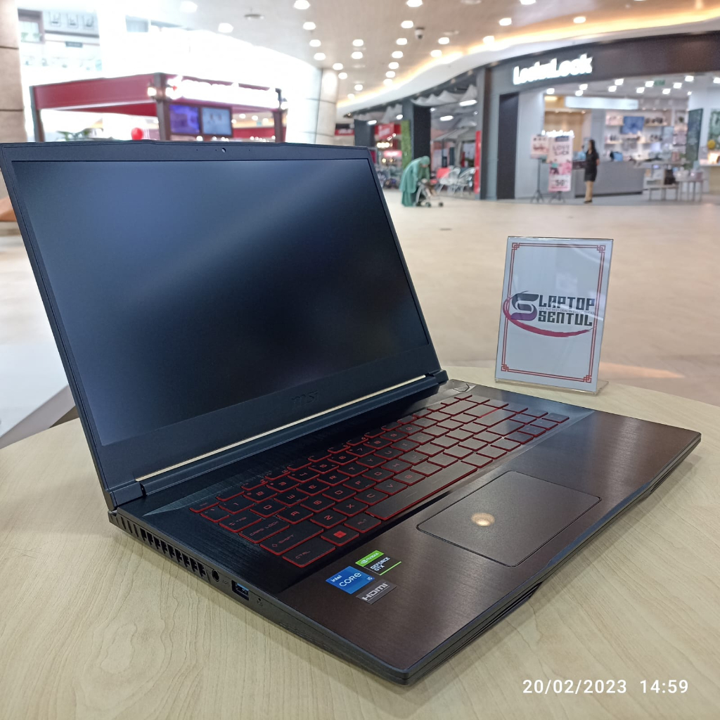 LAPTOP GAMING MSI GF63 THIN 11SC INTEL I5 11400H 32GB 1TB SSD FHD IPS GTX1650 4GB MAX Q DESIGN 60HZ WINDOWS 11 HOME ORIGINAL