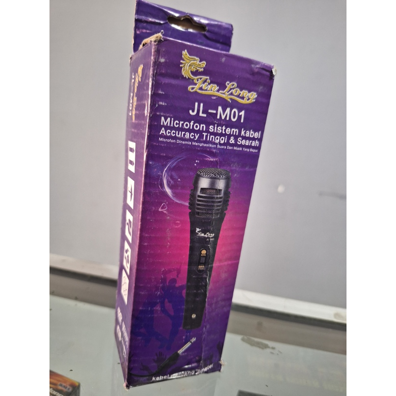 Microphone MIC Cable KARAOKE PROFESIONAL JINLONG MURAH BAGUS