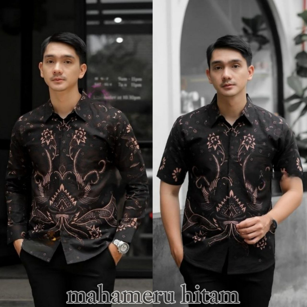 KEMEJA BATIK PRIA MODERN LENGAN PANJANG BATIK PRIA MODERN LENGAN PENDEK TERLARIS