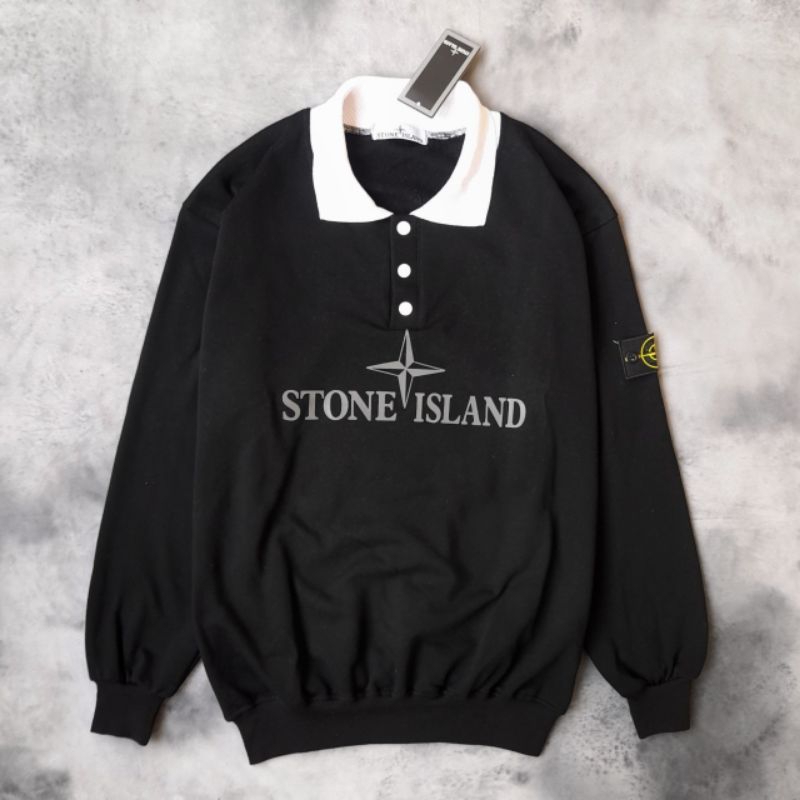JAKET SWEATER RUGBY HALFZIP STONE ISLAND - JAKET VIRAL WELL