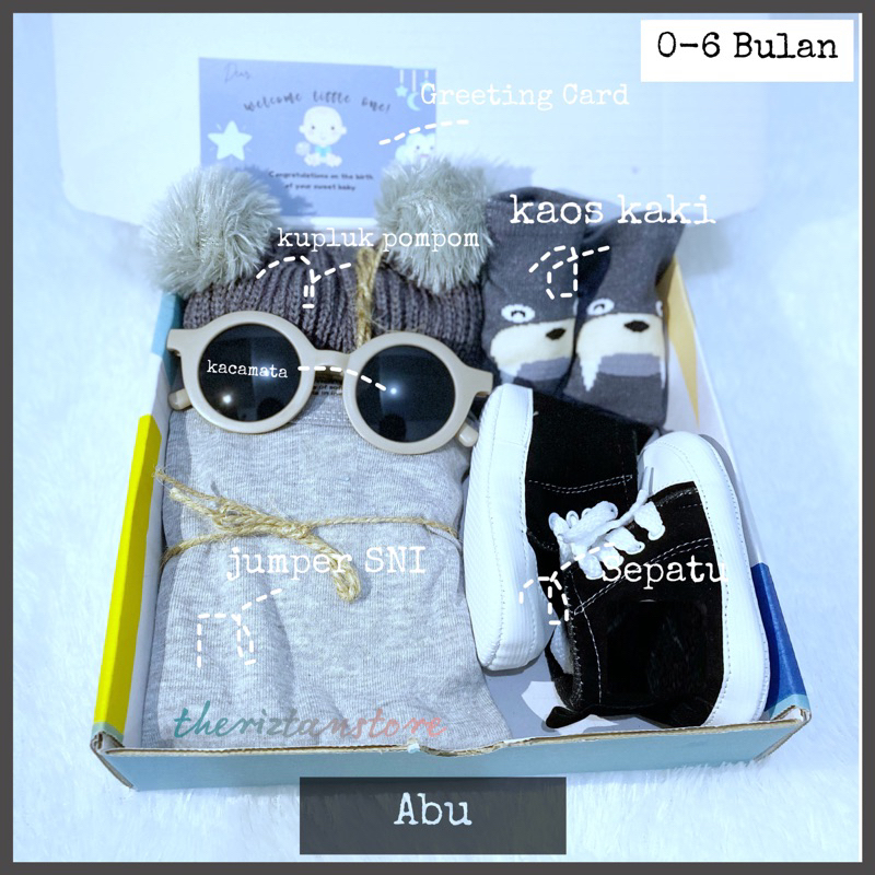 Kado Lahiran Bayi Newborn Premium Hampers Bayi Baby Hampers Gift Set Newborn Premium Baby Gift Set Unisex Kado Kelahiran Bayi Laki-laki Perempuan Parcel Bayi New Born