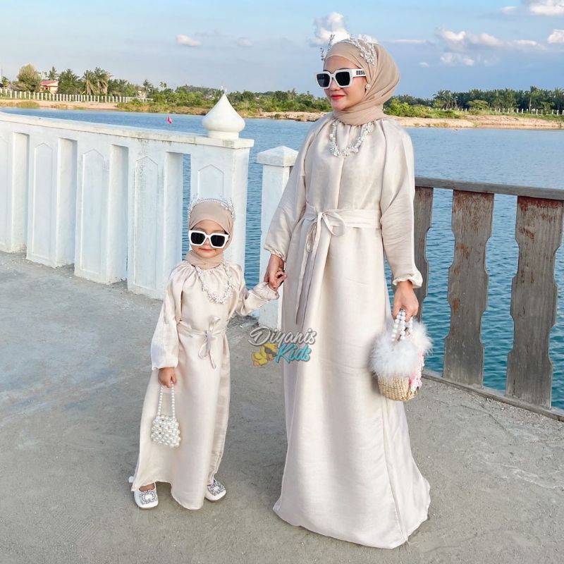 Shimmer dress- dress  ibu dan anak bahan shimmer [dijual terpisah]