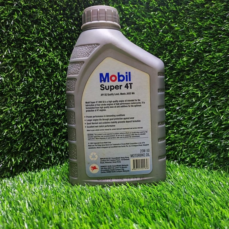 MOBIL SUPER 4T MOTORBIKE 20W50 20W-50 API SL/JASO MA 800ml