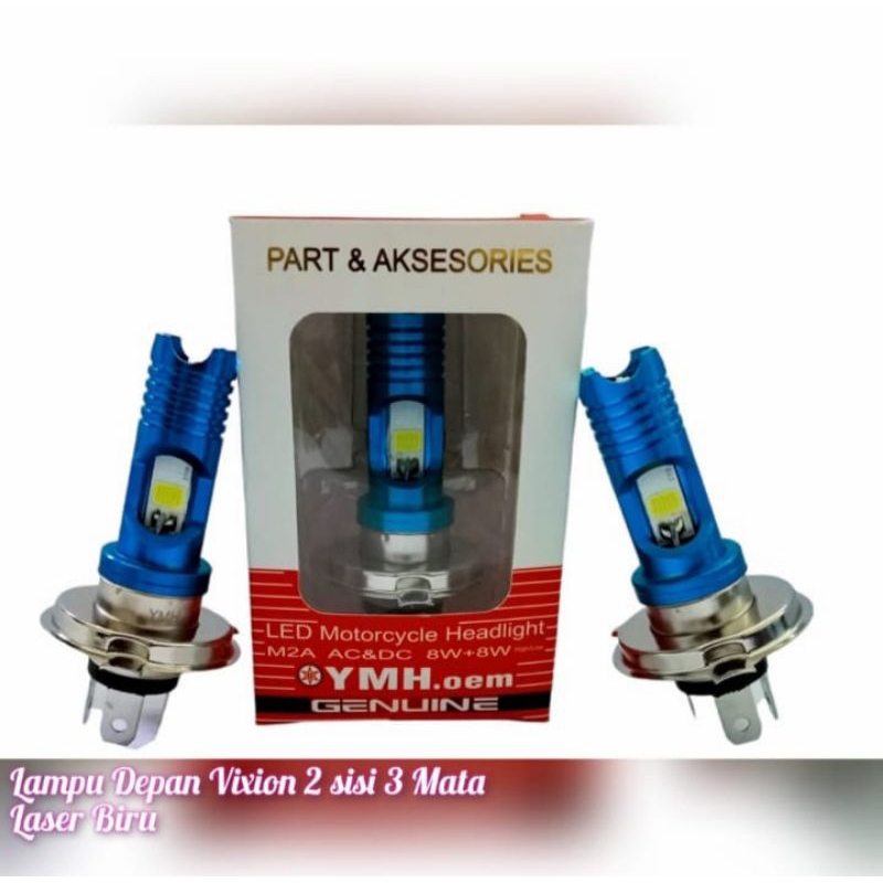 Headlamp  LED / Lampu Depan LED / LED H4 ( Vixion / Sport / Scoopy ) 2 Sisi AC/DC