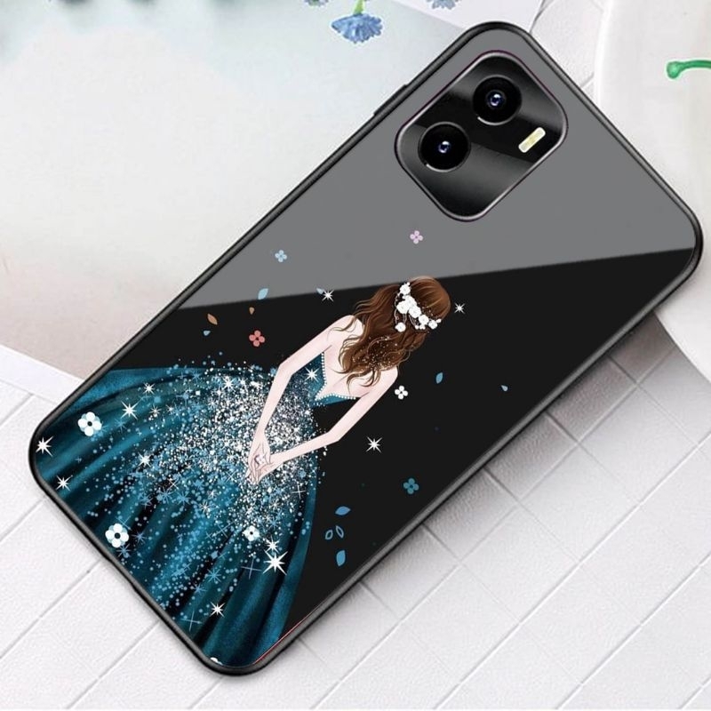 Softcase Glass Kaca Karakter For Samsung A04 A11 A13 4G