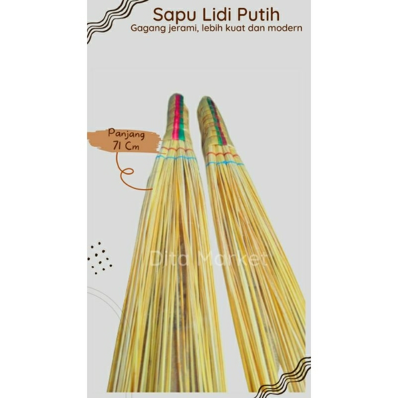 Sapu Lidi Kasur / Sapu Penebah Kasur / Sapu Lidi Kasur Lidi Tebah / Sapu Lidi Putih Premium Penebah Kasur / Sapu Lidi Kasur Batang Aren / Sapu Lidi Kasur Murah