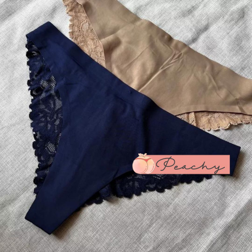 Seamless Panty HM Cheeky Brazillian Lace Underwear by Peachy