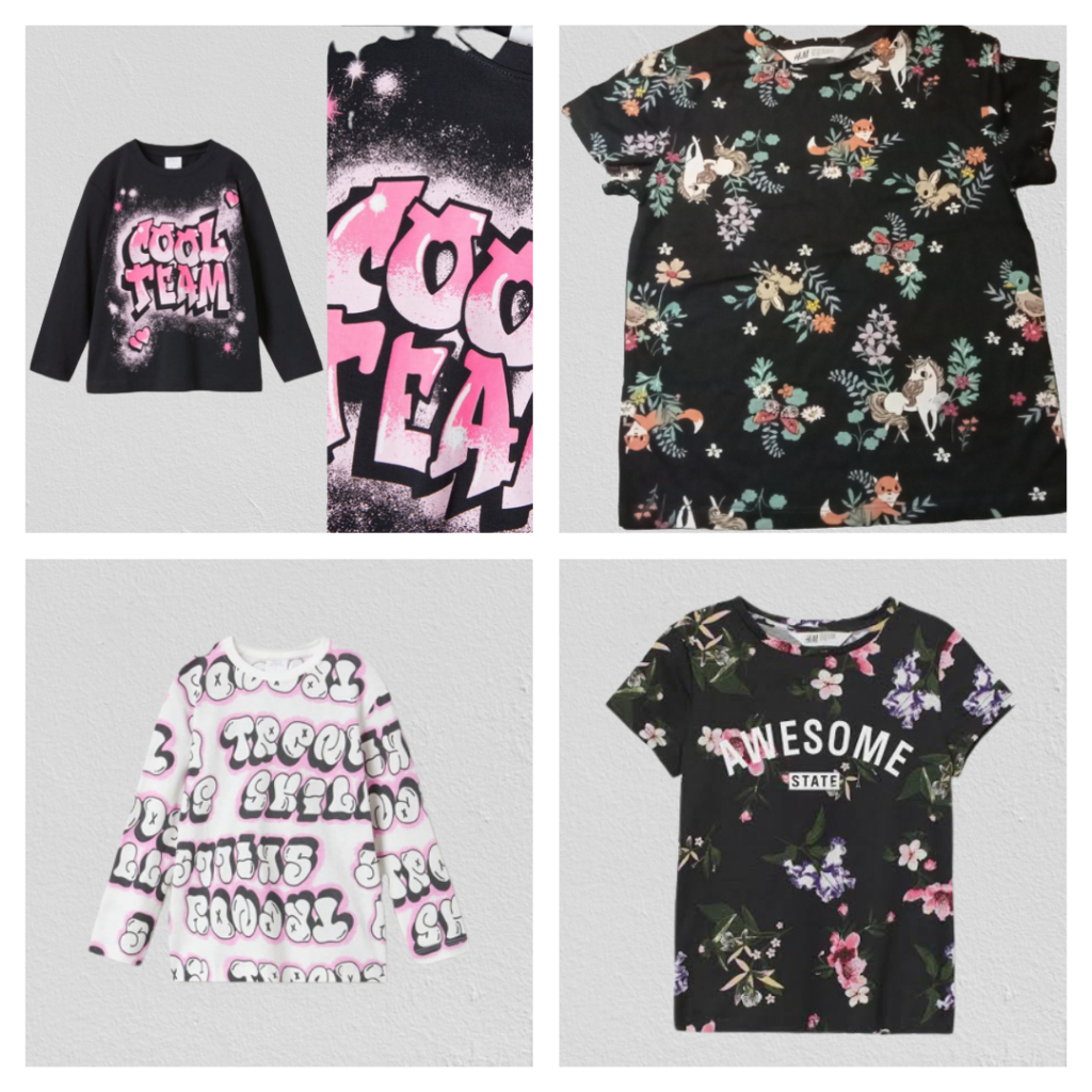 KAOS H*M ANAK PEREMPUAN
