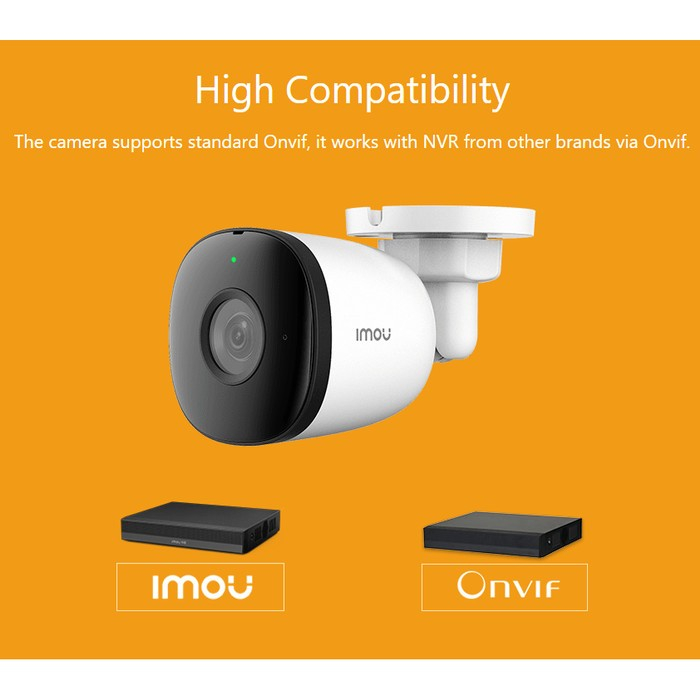 Outdoor CCTV IMOU Bullet POE 4MP Smart IP Camera CCTV Tahan Cuaca H.265 GARANSI RESMI | Kamera CCTV IP cam