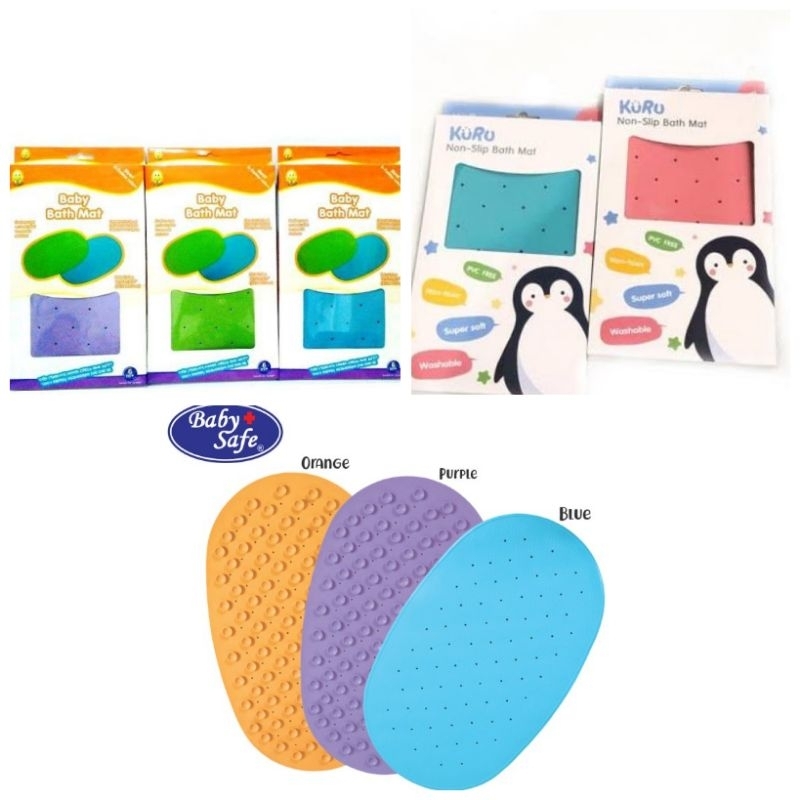 Kuru Baby Antislip Bath Mat - Kuru Alas Mandi Bayi Anti Slip - Karper Mandi Anak Anti Terpeleset Anti Licin - Baby safe IQbaby IQ Baby Runber Bathmat alas Bak Mandi Bayi anti selip licin - Alas Lantai Kamar mandi Anak Anti tergelincir