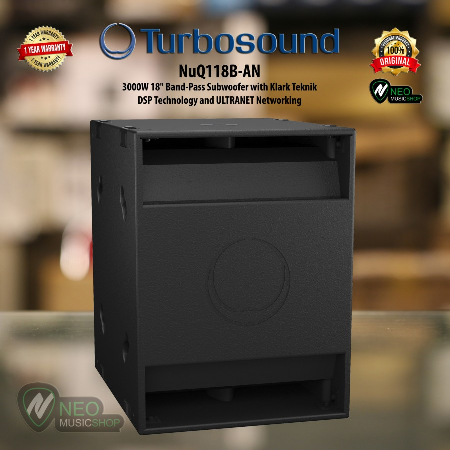 Turbosound NuQ118B-AN 3000W 18" Band-Pass Subwoofer with ULTRANET speaker