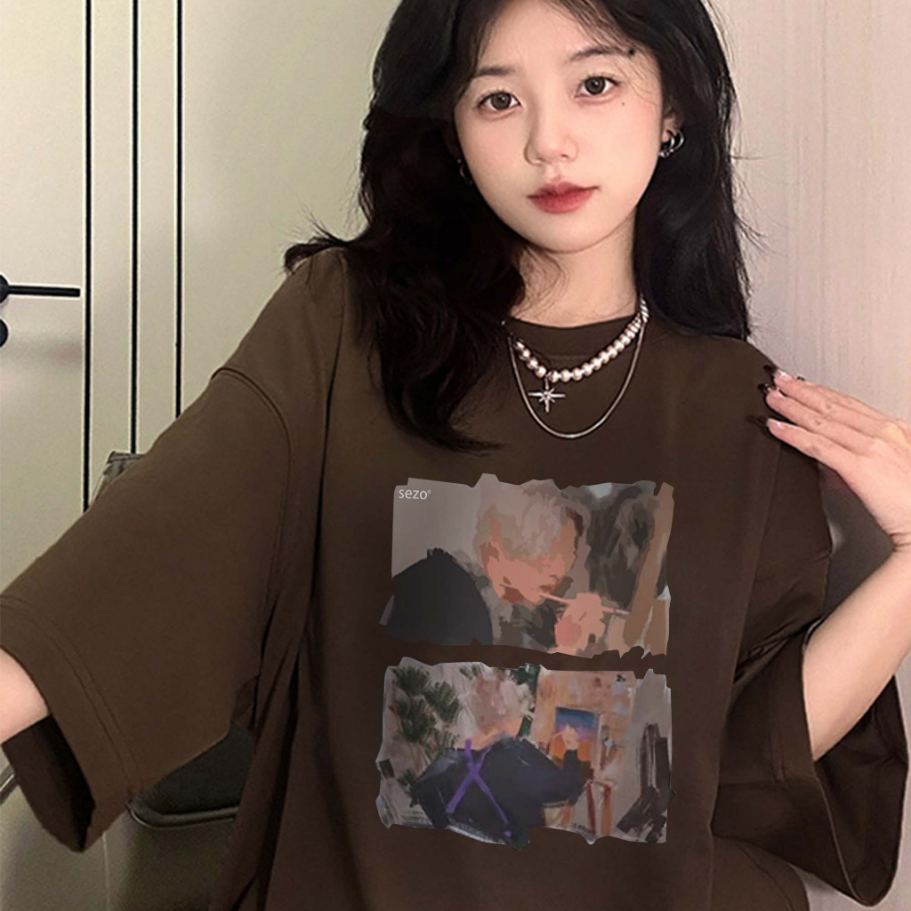 T-shirt Lengan Pendek Korean Style/Kaos Atasan Wanita/Baju Kaus Oversize Wanita