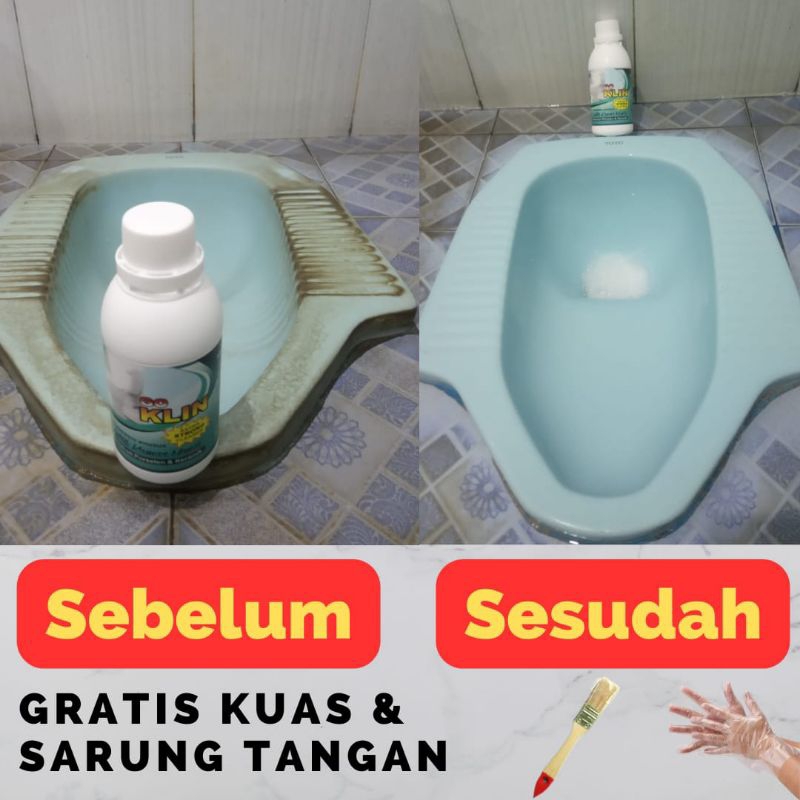 PEMBERSIH TOILET KERAK KERAMIK PORSELEN KAMAR MANDI GOKLIN GO KLIN
