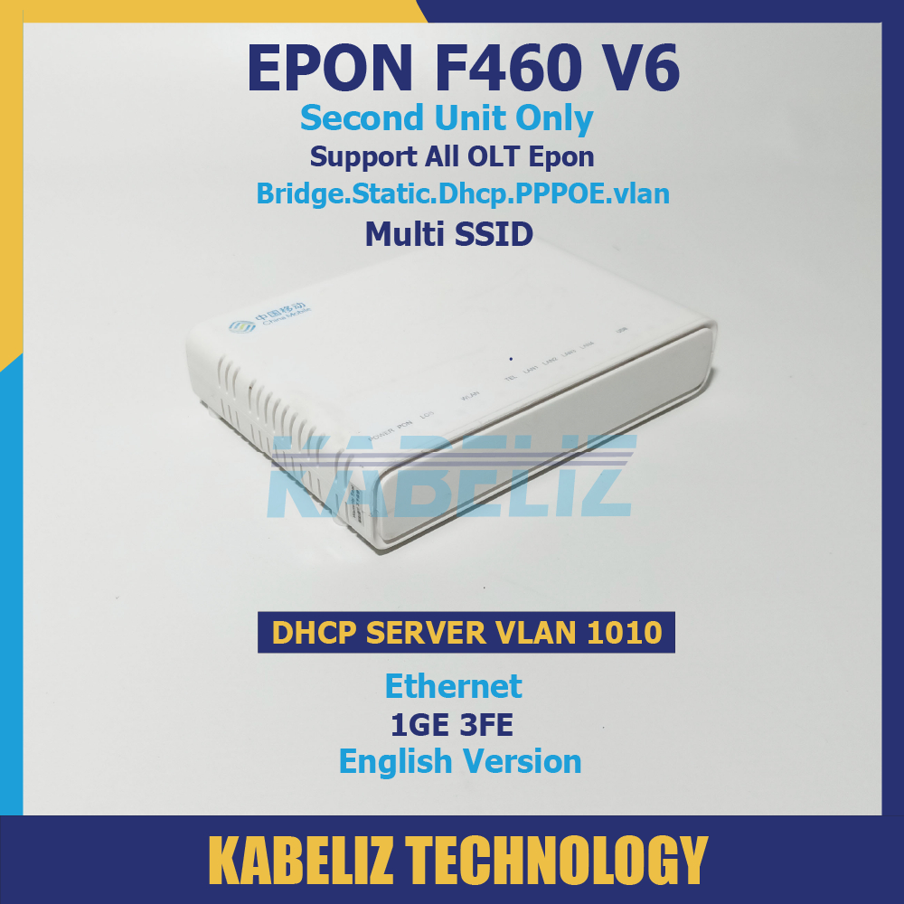 MODEM ZTE EPON F460 V6 ONU EPON ONT WIFI ROUTER ZTE SECOND MURAH SUPPORT BRIDGE SUPPORT SEMUA OLT EPON