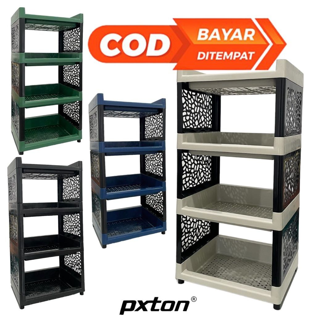 RAK YOYO PXTON / RAK PLASTIK / Rak Apartemen 5 Susun, 4 Susun dan 3 Susun Rak Yoyo RAK SUSUN Rak Dapur Serbaguna RAK PAKAIAN RAK LEMARI PAKAIAN BAJU CELANA STORAGE BOX