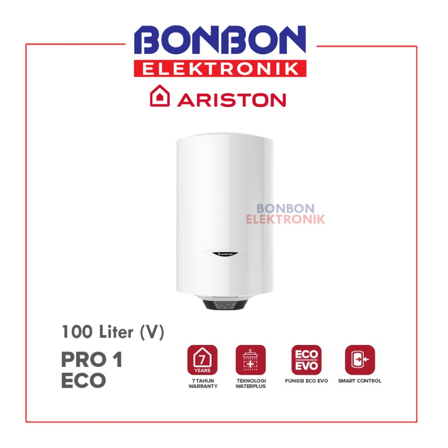 ARISTON Water Heater PRO1 ECO 100L Pemanas Air 1500 Watt 100L