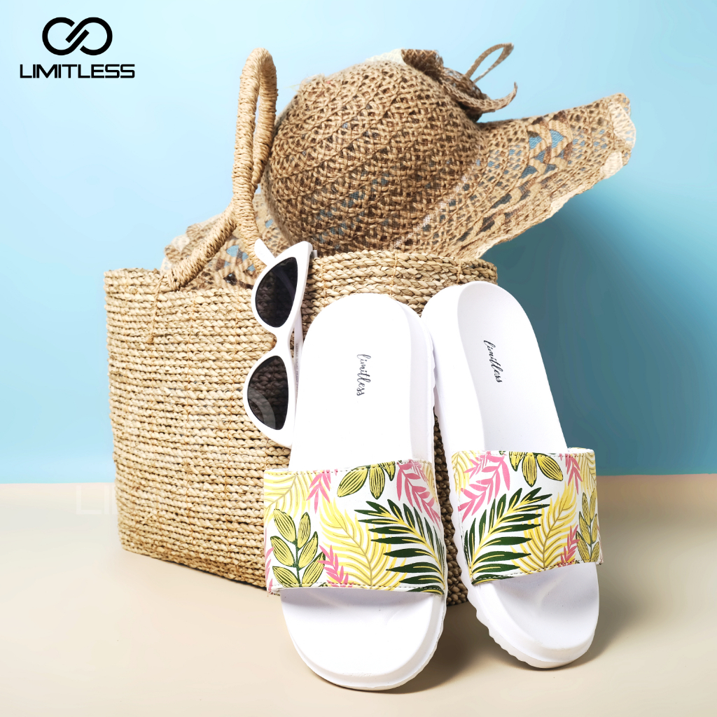 Sandal Wanita Dewasa Selop Fashion Korea Terbaru FELICIA Sendal Slop Cewek Fashion Casual Cantik Motif Santai