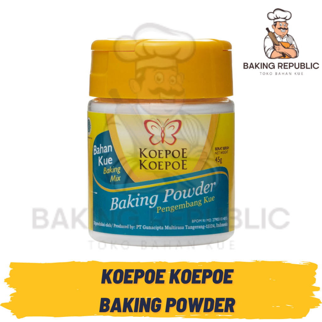 

KOEPOE KOEPOE BAKING POWDER | 45 GRAM