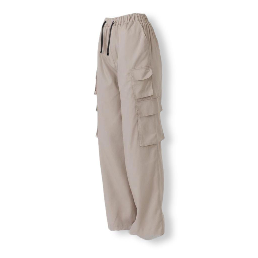 Celana Wanita VHELO Multi Pocket Cargo Pants | Loose Wanita Boyfriend