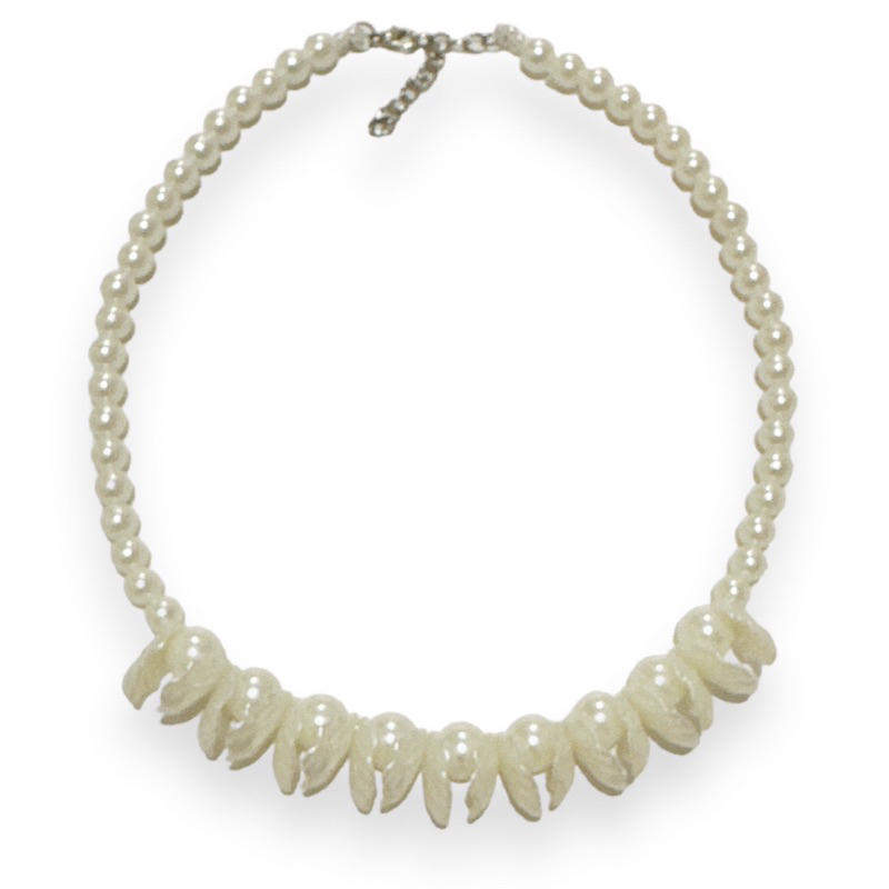 Caspia Shell Pearl Necklace Kalung Mutiara Kerang Kelopak