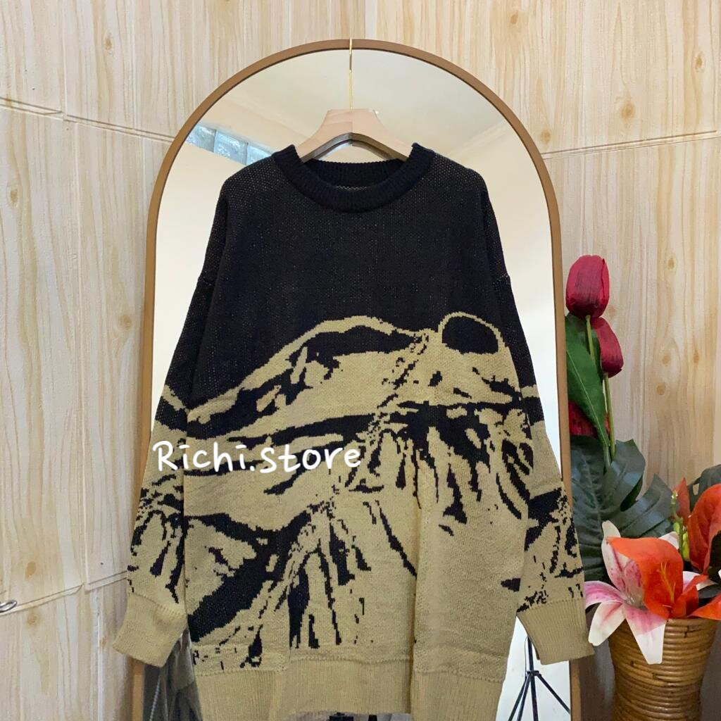 Bianca oversize sweater - Setelan kulot rajut (kulot+sweater)