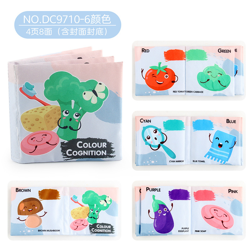 Cognition Softbook Baby / Cognition Buku Bantal Bayi / Buku Edukasi Bayi / English Early Education Cloth Book