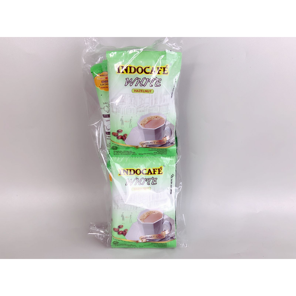 

Indocafe White Brown Sugar / Hazelnut 10 Sachet x 21 gr Kopi Instant