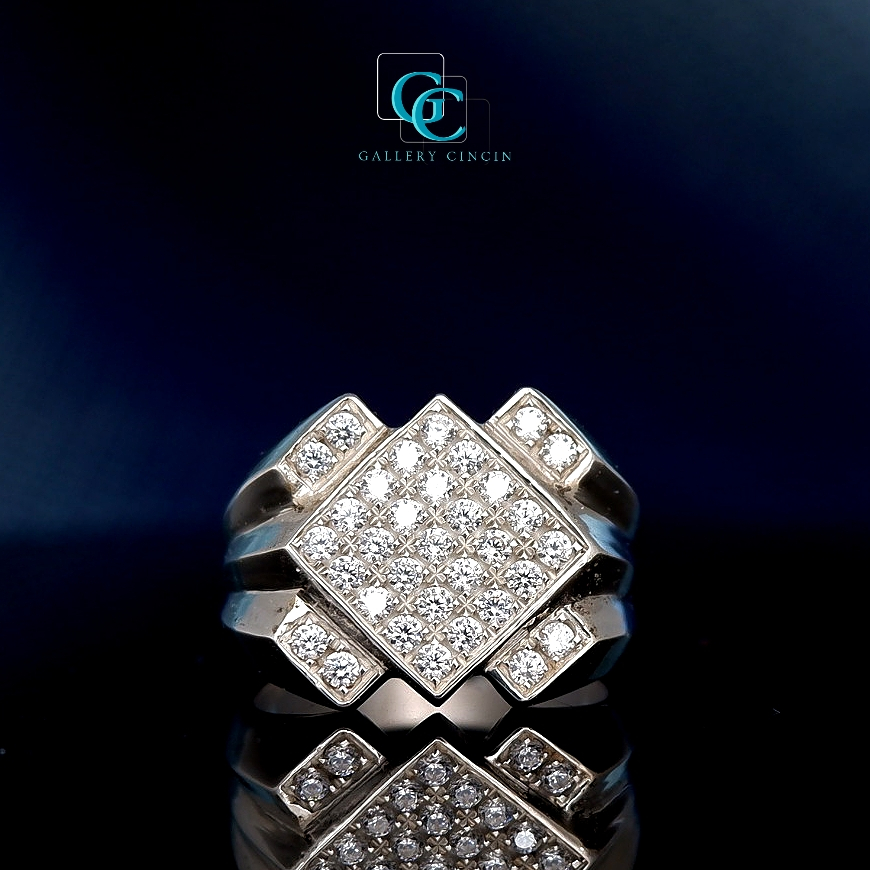 Cincin perak berkualitas cincin pria ikat batu akik permata 32